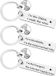 Zilveren Shenzhen Haorui Industrial Technology Co., Ltd. 3 zilveren sleutelhangers voor broers en zussen en 1 zwarte opbergzak van 10 x 12 cm, sleutelhangerset voor broers en zussen, bijpassende sleutelhangers, grappige cadeaus voor familieleden en vrienden