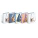 Pigna, Notitieboek met ringen, A4, schattige puppy's, verschillende motieven, ringband, organisatie van schoolnotities en/of documenten, formaat 27 x 32 cm, verpakking van 5 stuks