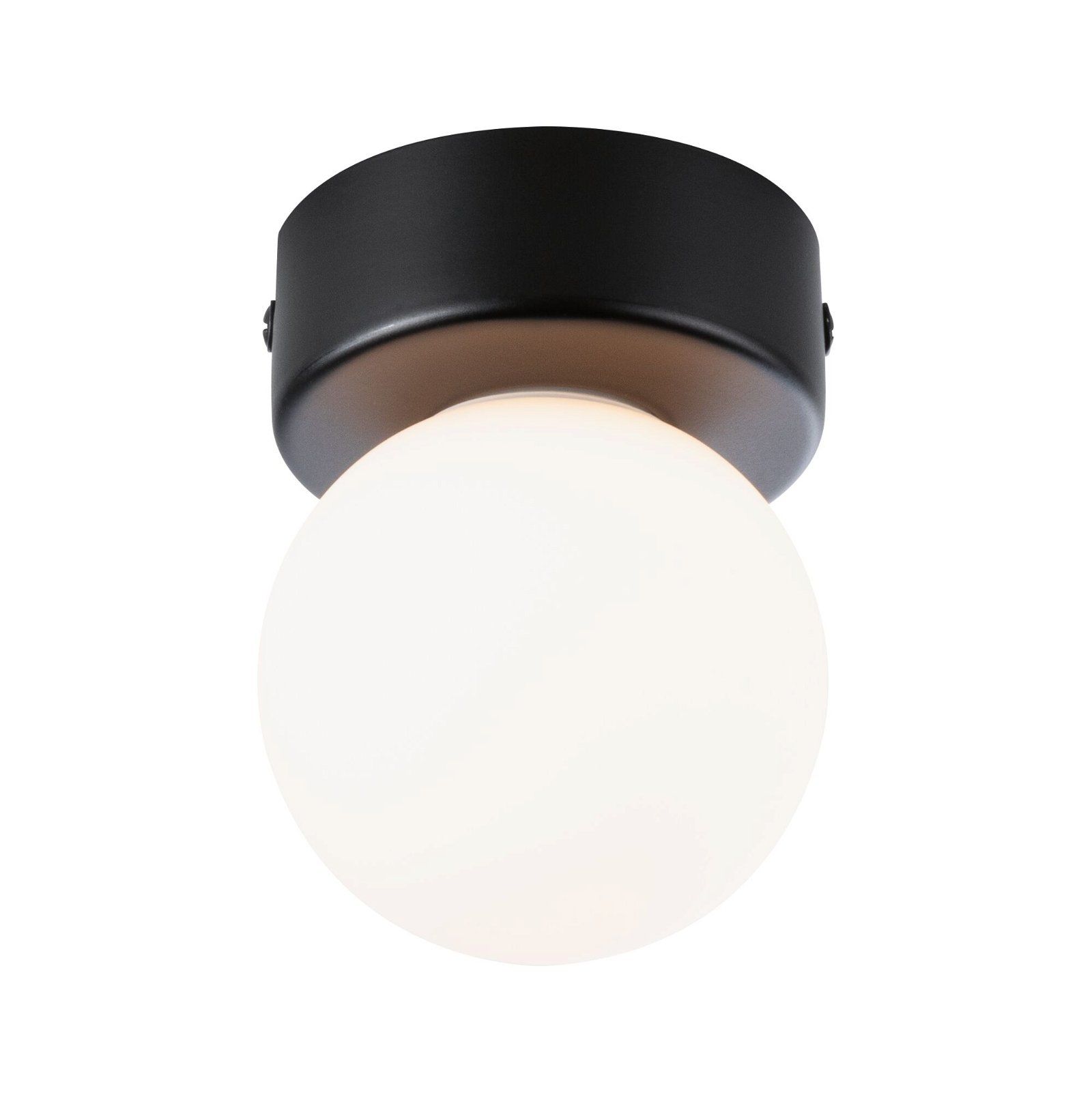 Paulmann Gove Plafondlamp - IP44 - G9 - 20W - Zwart mat/Satijn