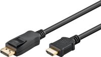 Goobay 41957 video kabel adapter 2 m DisplayPort HDMI Zwart