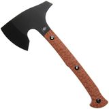 Kizer Urus 1073A1, Black Coated 1095, Brown Micarta, Tomahawk, Maciek Waluszko Design