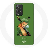 Maniacase Etui voor Samsung Galaxy A52 One piece Manga Zoro zwaard