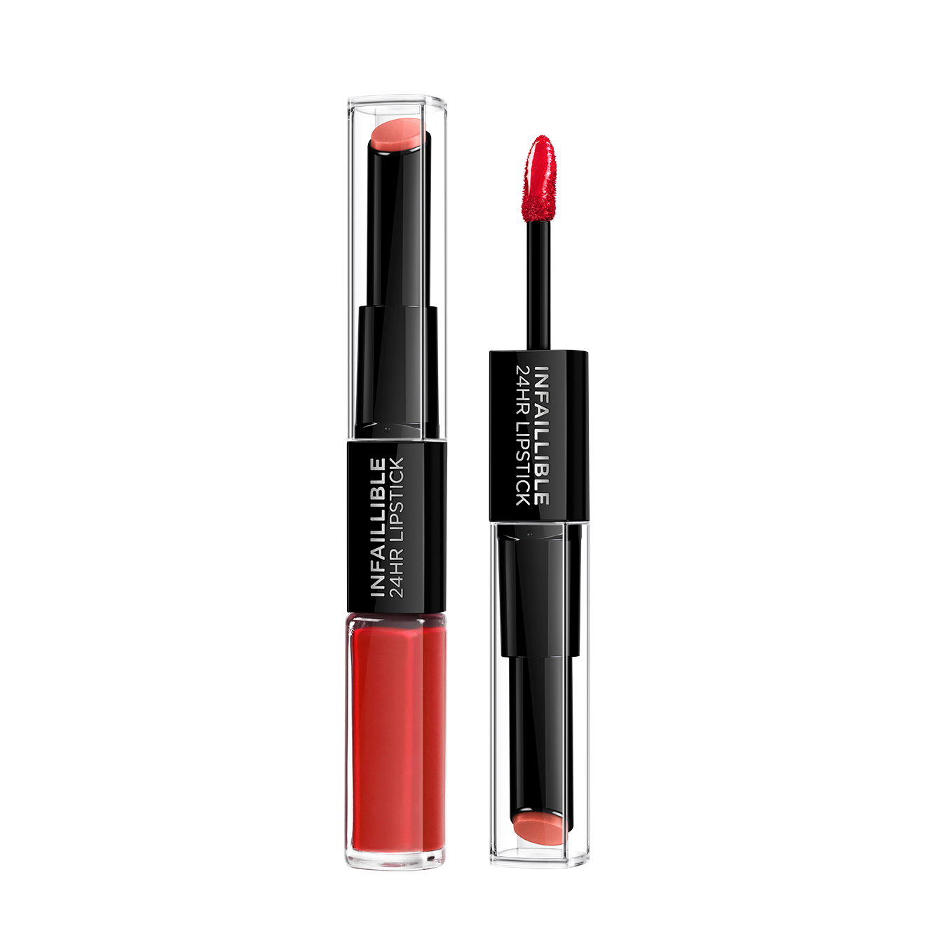 L'Oréal Make-Up Designer Infaillible 24H Lipstick - 506 Red Infaillible - Rood - Langhoudende, Verzorgende Lippenstift - 5 ml