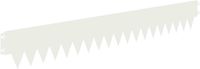 vidaXL Gazonrand - 10 stuks - 103 x 15 cm - Staal - Wit