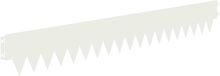 vidaXL Gazonrand - 10 stuks - 103 x 15 cm - Staal - Wit