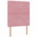 vidaXL Hoofdbord met LED-stripverlichting Roze 80 cm Fluweel