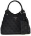 GUESS Lorella Logo Girlfriend Tote Coal Logo donkergrijs handtas schoudertas