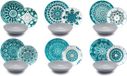 Excelsa Mandala Serviesset 18-delig – Meerkleurig – Porselein & Steengoed – Italiaans Design