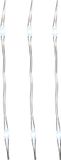 Lumineo Guirlande lumineuse - 20 LED lampes - Blanc clair - 95 cm - Argent