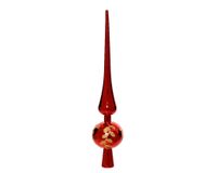 Decoris Pique de sapin de Noël, plastique, 30 cm de haut, incassable, rouge Noël, 1 pièce