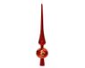 Decoris Pique de sapin de Noël, plastique, 30 cm de haut, incassable, rouge Noël, 1 pièce