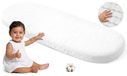 Medi Partners Hoeslaken van mousseline voor kinderwagen 86x40 cm bedlaken voor wieg - 100% katoenen mousseline hoeslaken voor co-sleeper babybedje (Wit)