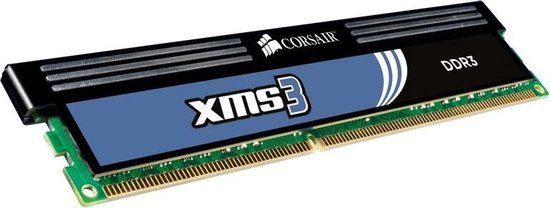 Corsair CMX4GX3M2A1600C9 DDR3-1600Mhz 4 GB geheugenmodule 2 x 2 GB 240-pin DIMM