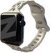 Bandz Luxe Gevlochten Siliconen Band (Lichtbeige) voor Apple Watch Series 1-11 & SE (38/40/41/42mm)