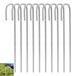 Omgoods - Set van 10 Gegalvaniseerde Stalen Tentpinnen 40cm