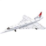 ColorBaby Smart Theory 39596 vliegtuigbouwpakket, model Concorde, + 260 metalen onderdelen, incl. montagegereedschap, cadeau voor kinderen, 8 jaar, modellen, educatief speelgoed, stem, originele