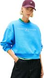 Tommy Hilfiger Corp Logo Mdrn Swtsrt Ww0ww47831 Sweatshirt om aan te trekken, blauw (fascinerend blauw), M, dames, Blauw (Fascinant Blue), M