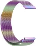 By Qubix - Milanese Smartwatch Bandje - Multicolor - 20mm - Geschikt voor Garmin Approach S12 / S40 / S42