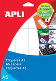 APLI witte etiketten Print & Write ft 36 x 82 mm b x h 120 stuks 8 per blad 1876