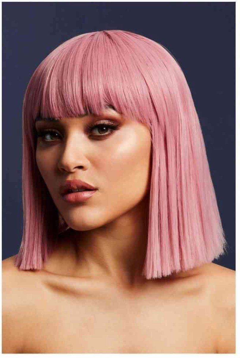 Fever London Pruik Lola Ash Pink Roze