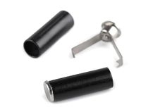 cyclingcolors 4 x eindstoppers, 5 mm, rond, kunststof, stopper, trekkoord, verstelbare sluiting, elastisch koord, schoenen, rugzakken, tent, camping, zwart