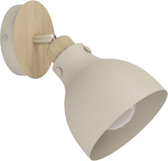 EGLO Arrecife Spot - E27 - 23,5 cm - Bruin|Beige - Staal