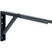 Gedotec Console d'étagère Support de tablette Rallonge de table acier revêtu noir, 300x30x180 mm noir