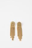 Sissy-Boy - Gold plated lange schakel oorbellen
