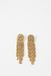 Sissy-Boy - Gold plated lange schakel oorbellen