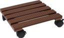 Pro Garden Plantentrolley - Hout - Bruin - Vierkant - 29 x 29 cm