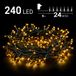 Emos Kerstverlichting buiten - 24 meter 240 LED - Warm Wit - Lichtsnoer - IP44 Stekker met timerfunctie