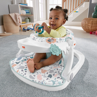 Fisher-Price Sit-Me-Up Floor Seat with Tray - Blue/White