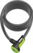 Onguard Kabelslot Coil Neon 180 Cm X 12 Mm Zwart/groen
