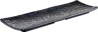 APS Melamine Plateau "Glamour", Zwart, 37x11x2.5 cm, Set van 4