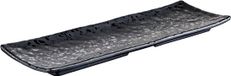 APS Melamine Plateau "Glamour", Zwart, 37x11x2.5 cm, Set van 4