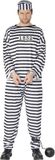 Smiffys Boeven kostuum - voor heren - polyester - boef Carnavalskleding - boevenpakken- gevangeniskleding 52/54