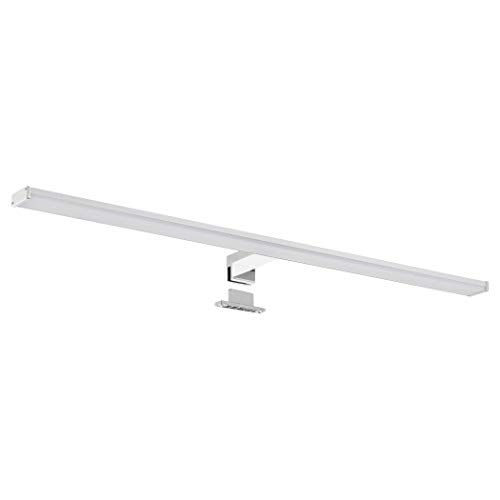 SEBSON LED Spiegellamp 80cm, Badkamer Verlichting IP44, Spiegelkast Lamp Neutraal Wit 4000K 15W, 1100lm, Spiegelverlichting 780x108x44mm Aluminium