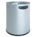 OFITURIA® Vuilnisbak voor gebruik binnenshuis met metalen handgrepen, 27 liter, zilverkleurig
