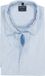 OLYMP Casual regular fit chemise - manche courte - structure - bleu clair