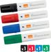 Nobo Glide Whiteboard Markers - Whiteboard Stiften Met Beitelvormige Punt - 4 Stuks - Assorti