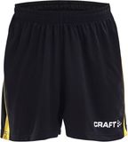 Craft Progress Contrast Short Kinderen - Zwart / Geel | Maat: 134/140