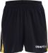 Craft Progress Contrast Short Kinderen - Zwart / Geel | Maat: 134/140