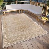 freundin Home Collection Sophie Oosterse vintage tapijt voor binnen en buiten, klassiek vintage weefsel, weerbestendig, buitentapijt voor woonkamer, hal, balkon, terras en tuin, crèmebeige, 80 x 150