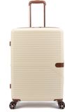 Decent Stella Middelgrote Koffer - 67 cm - 78/93 Liter - Expandable - TSA Slot - Gebroken wit