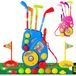 Ensemble de golf pour enfants avec tapis, 4 clubs et 6 balles pour intérieur et extérieur