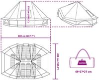 vidaXL Tipi Tent