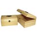 Rayher 6166500 houten koffer met antiek beslag, 24,5 x 16,5 x 11,5 cm