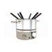 LITTLE BALANCE 8964 Little Fondue Meuuuh...!, fondue-apparaat voor 6 personen, roestvrijstalen potten, geschikt voor inductie, 1,8 liter, 650 W, nootmuskaat