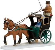 Department 56 Dickens cab ride Dickens Village