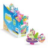 INKEE TOYS Galupy eenhoorns, 6-delig badspeelgoed voor kinderen, met vleugels, kleurverandering, waterspatten en squishy zacht